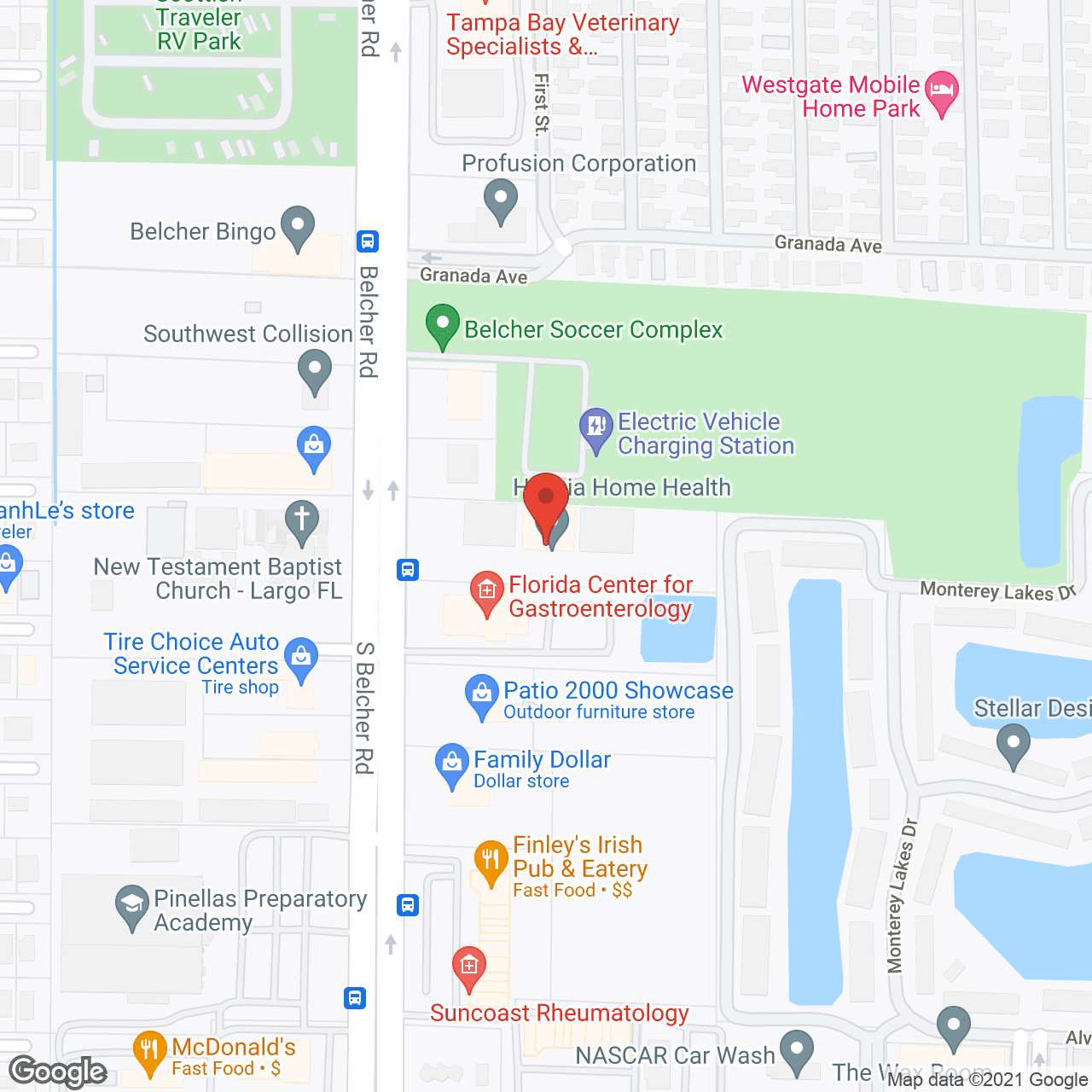 Home Health Svc in google map