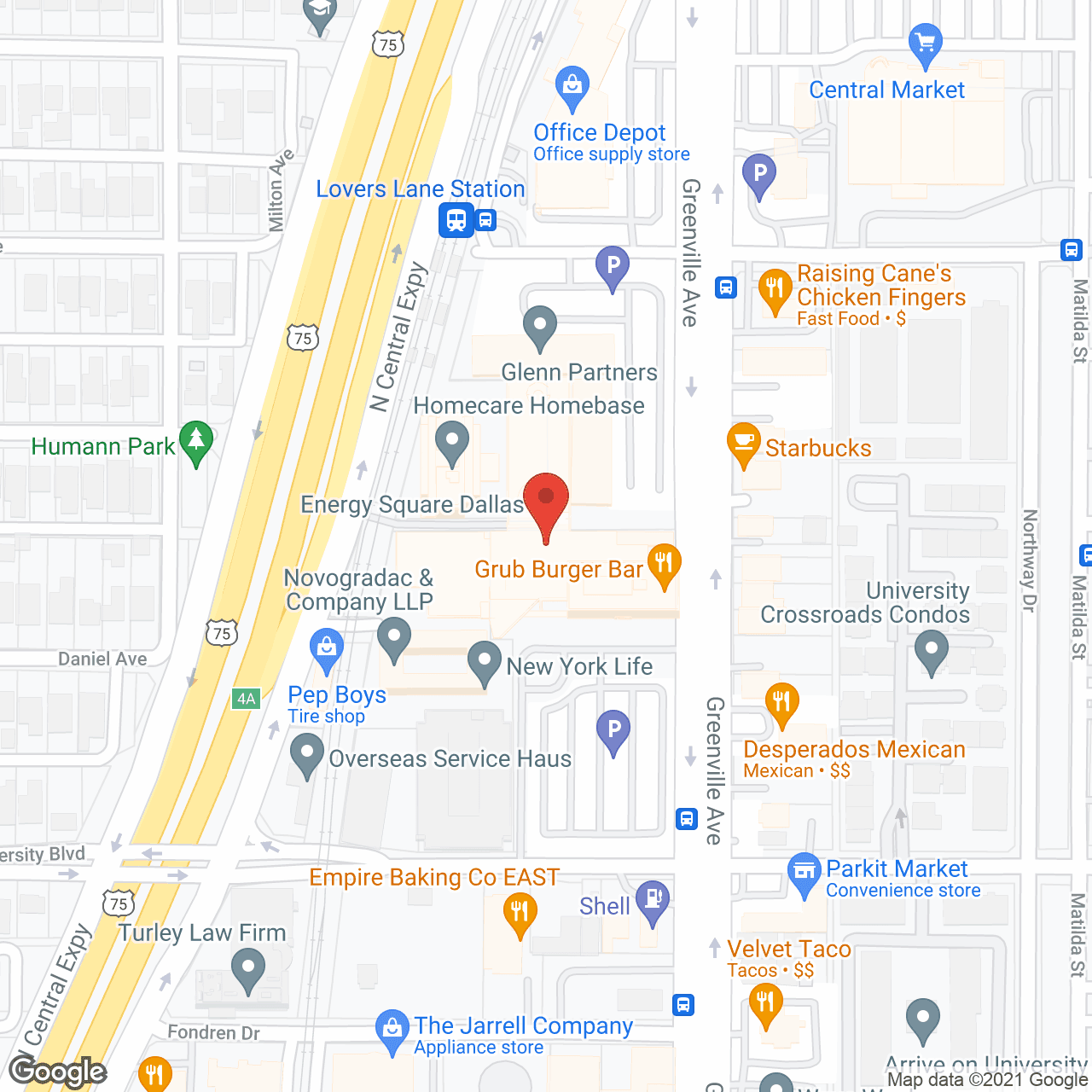 Care Mountain - Dallas in google map