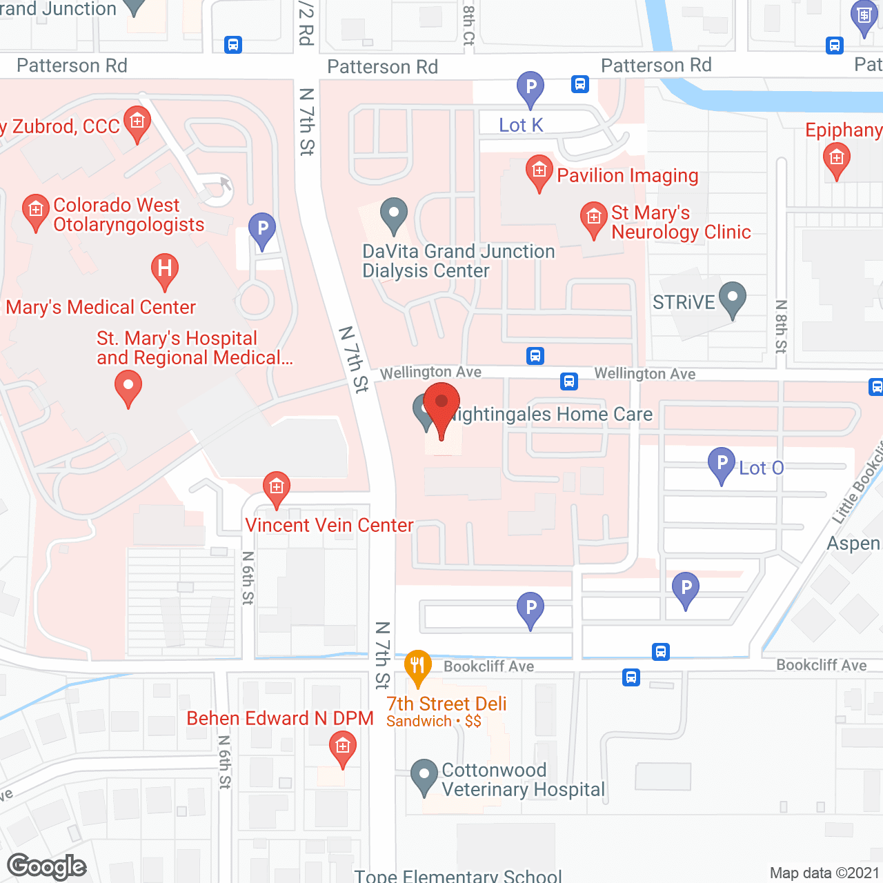 Nightingale's Home Care in google map