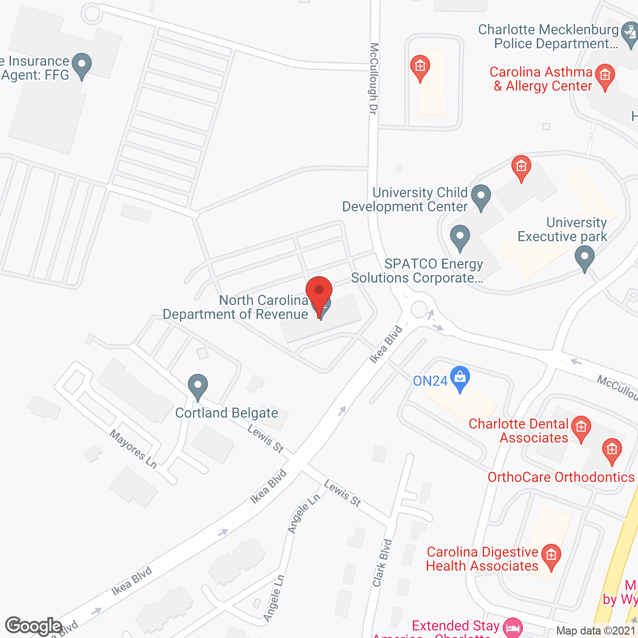 University Care Services in google map