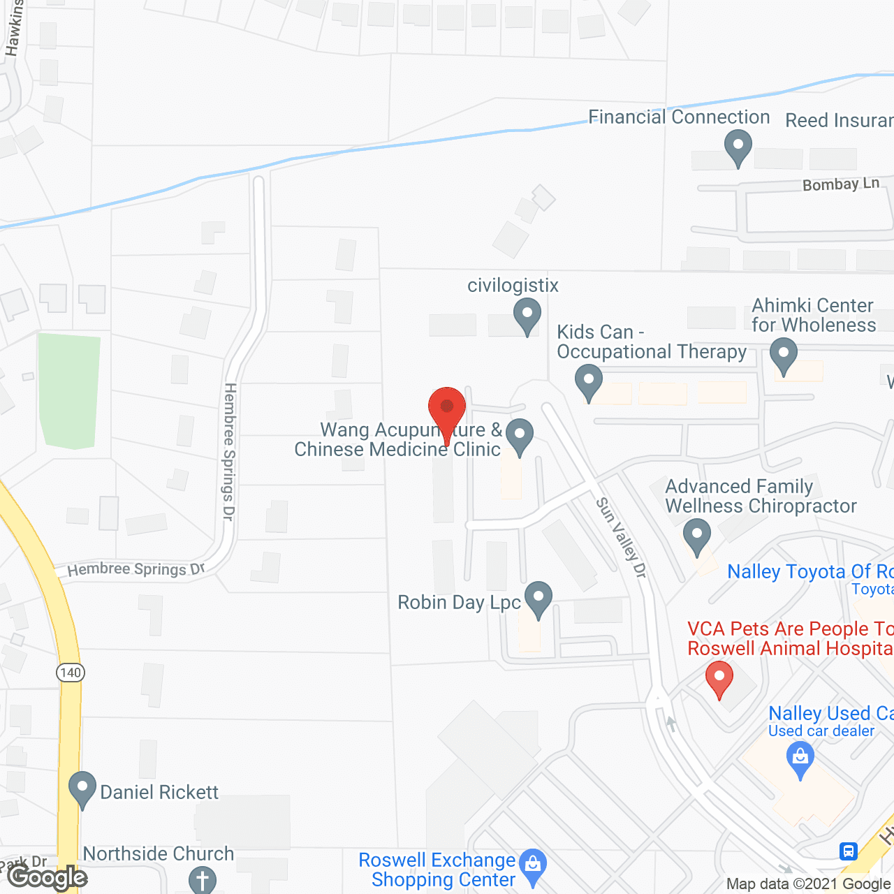 Visiting Angels of Roswell in google map