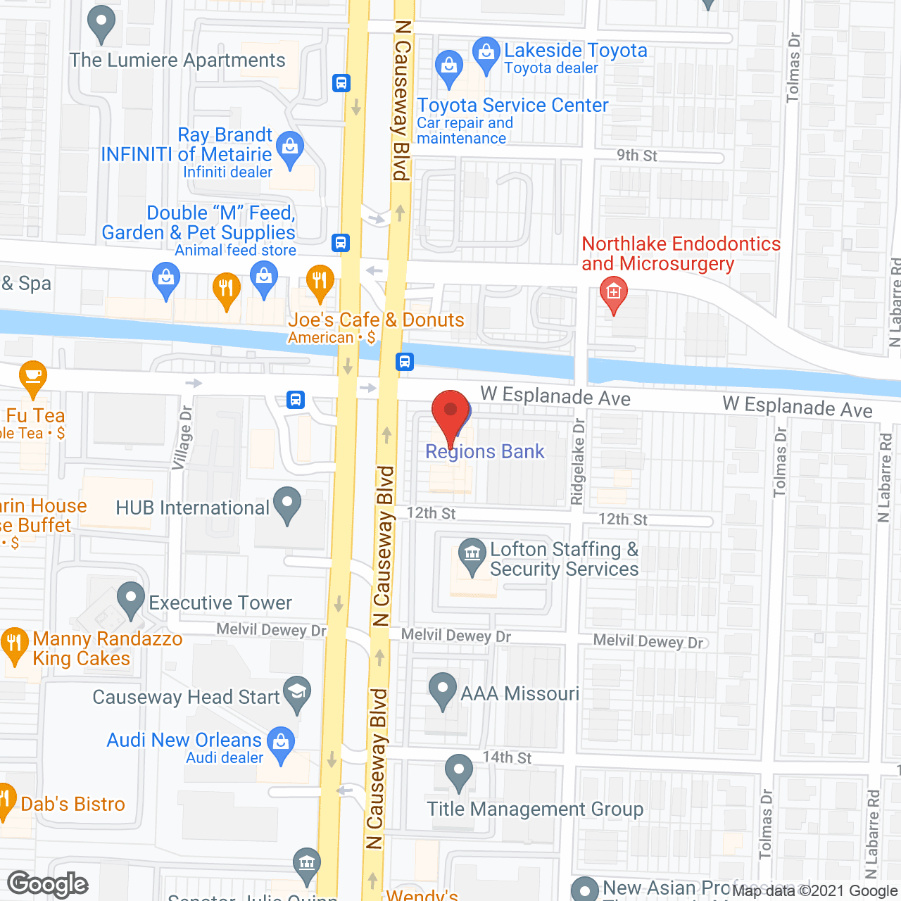 A First Name Basis - Metairie in google map
