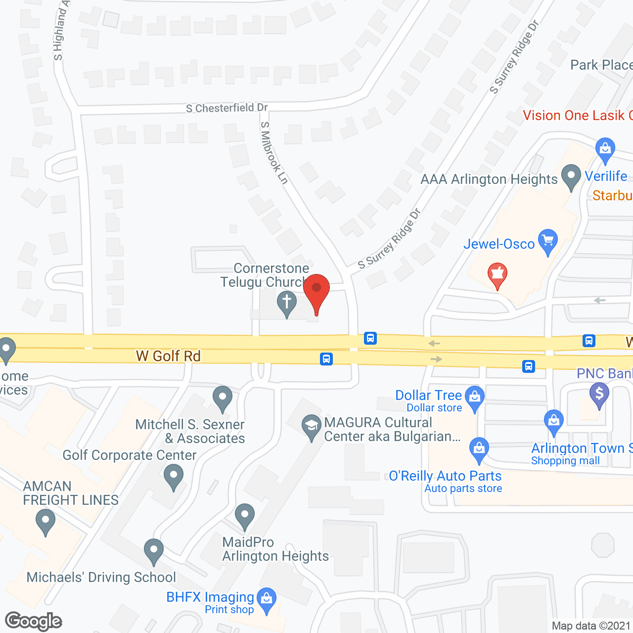 Optimum Senior Care in google map