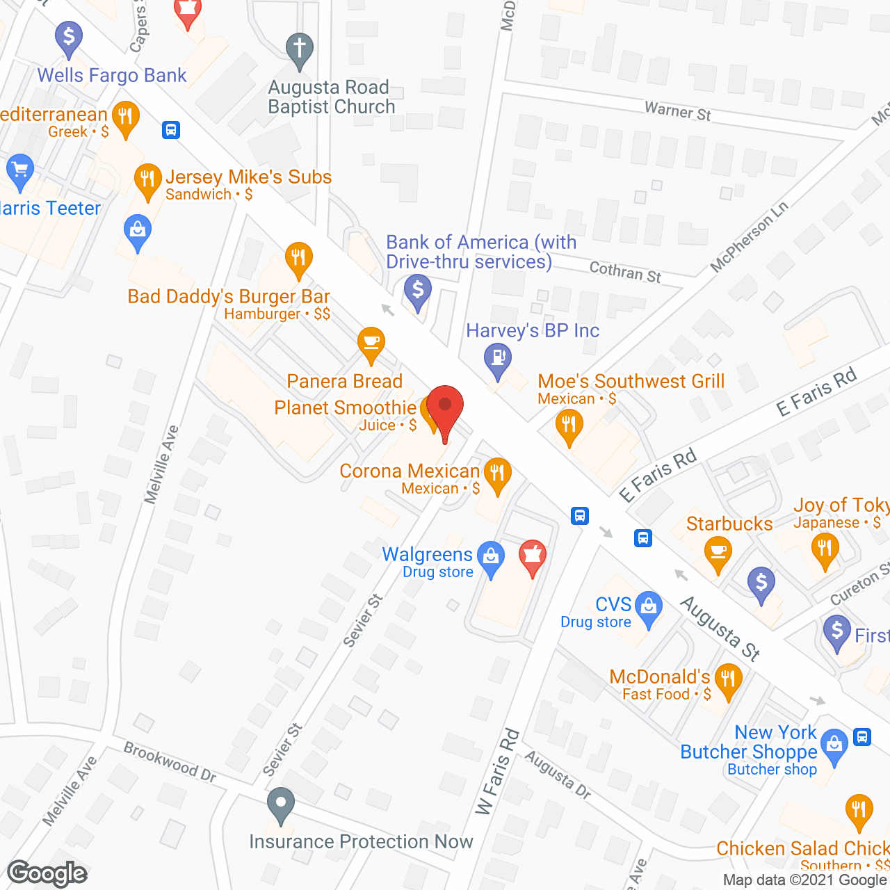 Palmetto Home Care in google map