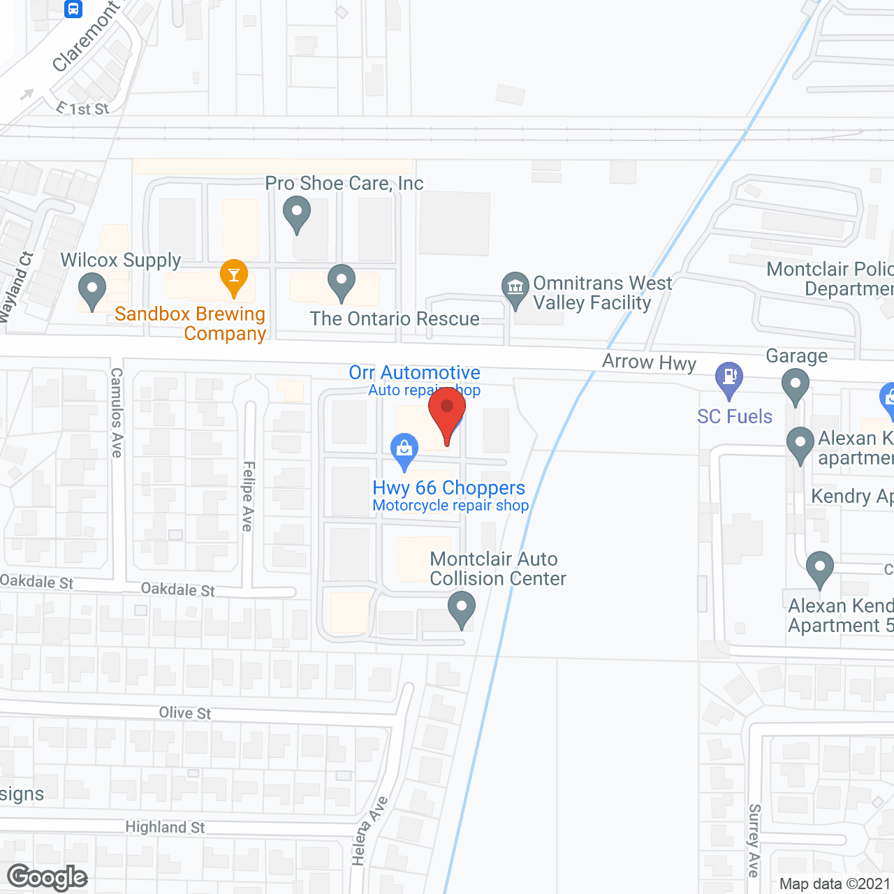 Senior Helpers - Montclair, CA in google map