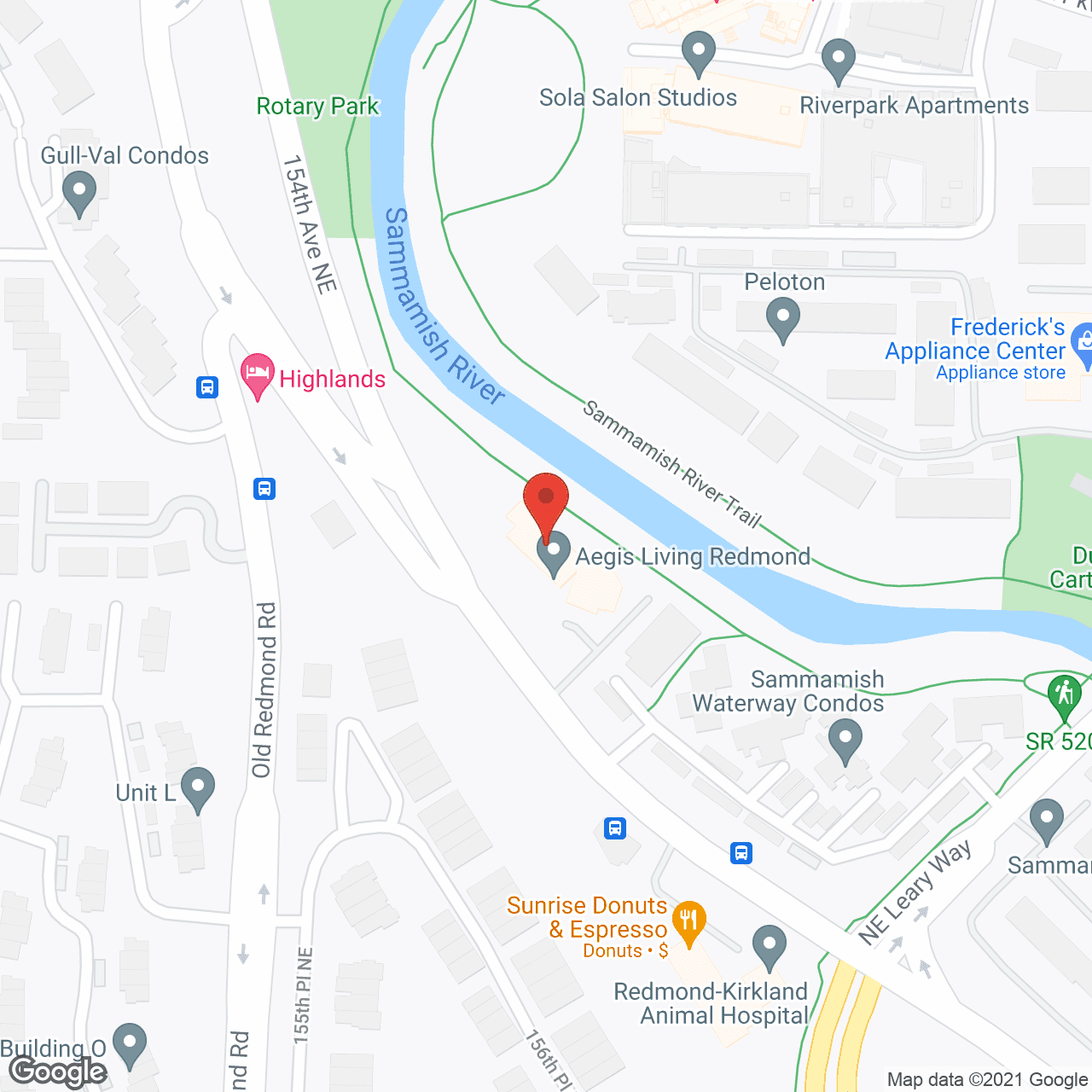 Aegis of Redmond in google map