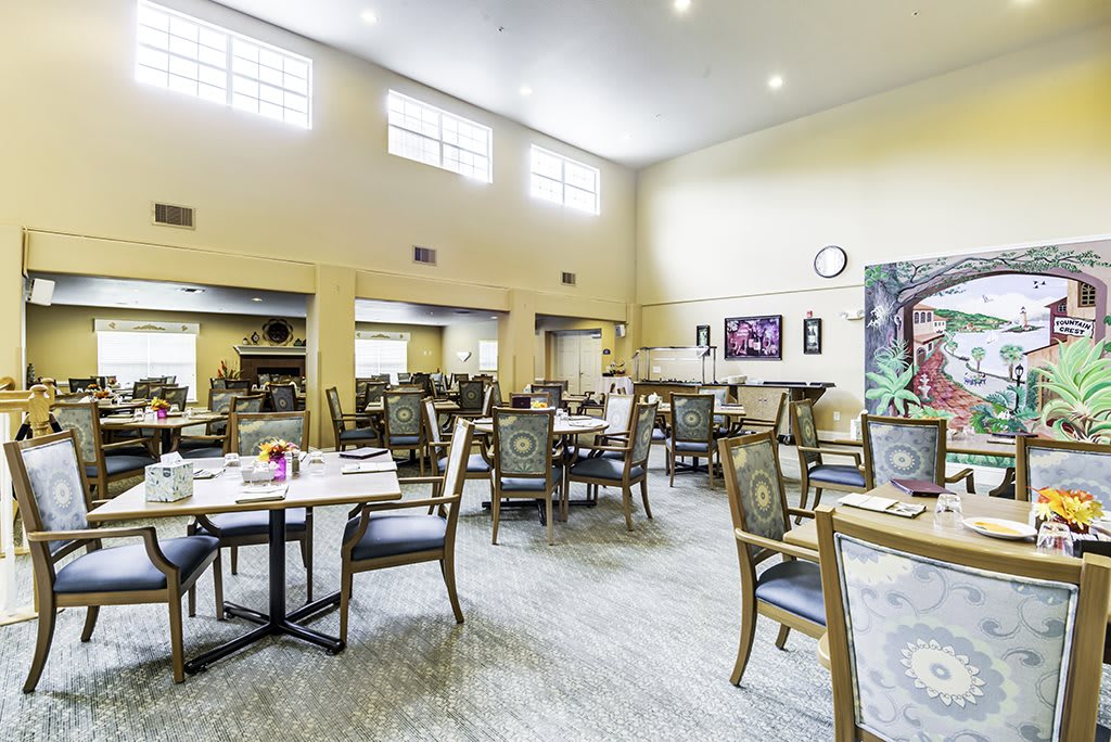 Fountain Crest Retirement Community dining room