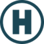 A graphic of a capital letter H in a circle