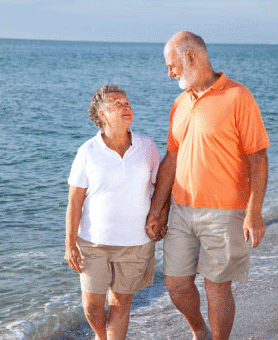 Seniors on Beach