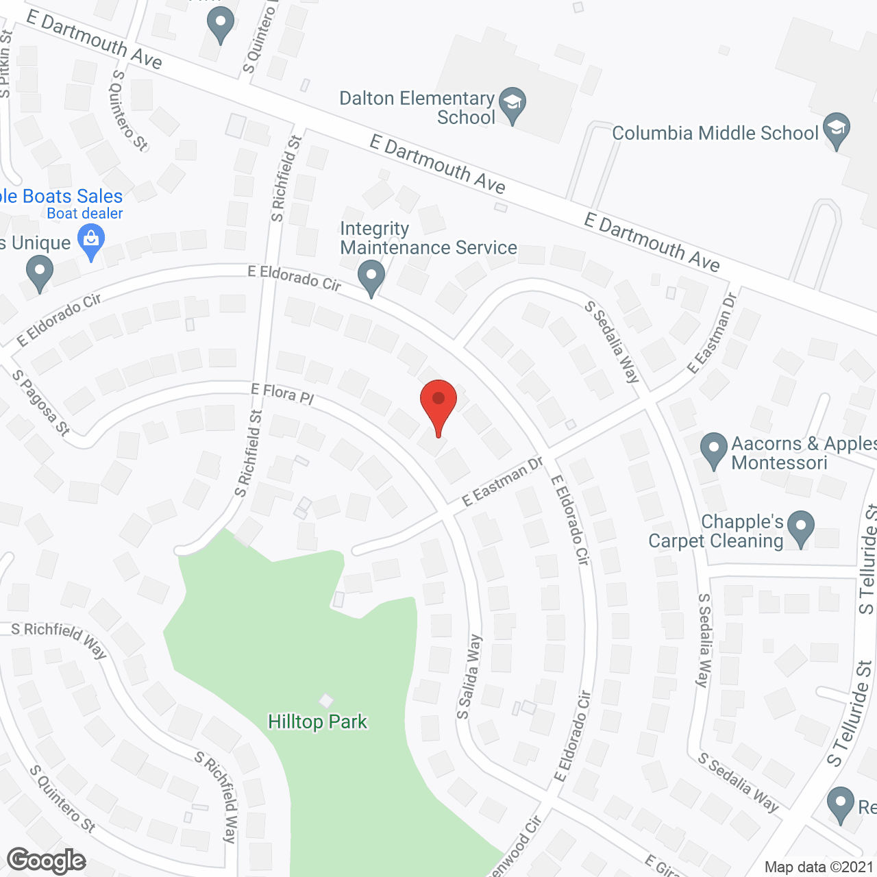 Nora Personal Care Assisted Living in google map