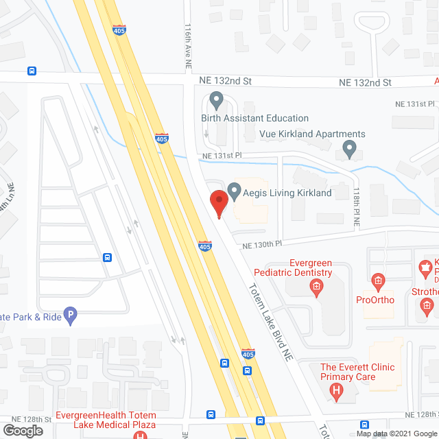 Aegis of Kirkland in google map