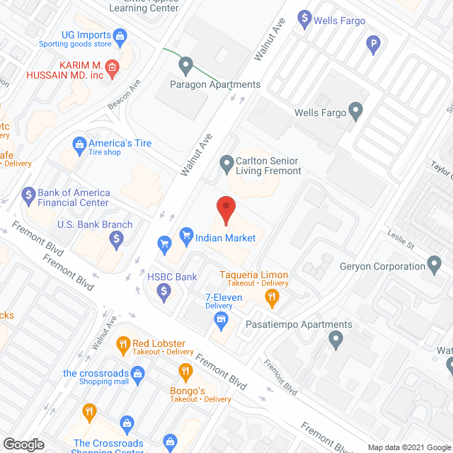 Aegis of Fremont in google map