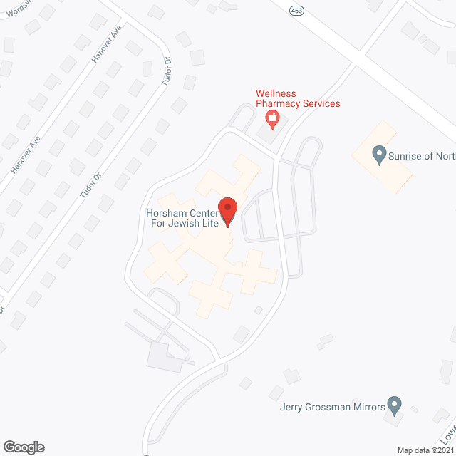 Horsham Center for Jewish Life in google map