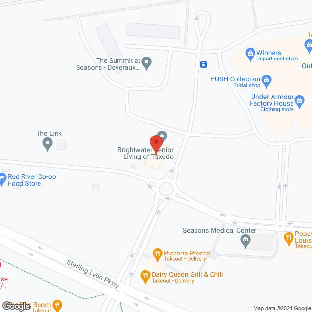 Brightwater Senior Living of Tuxedo in google map