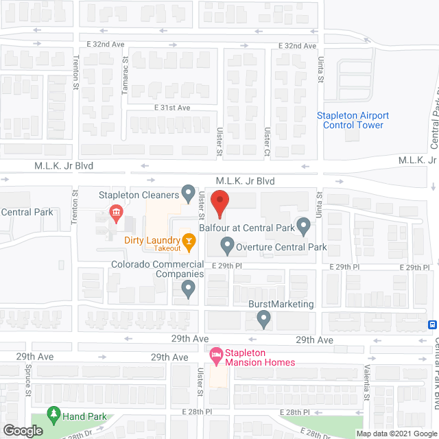 Overture Stapleton Apartments in google map