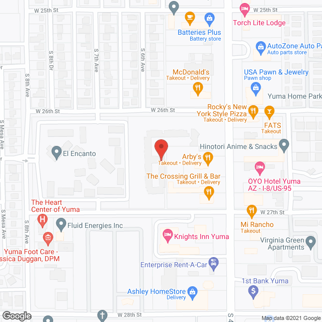 Yuma Senior Living,  LLC in google map
