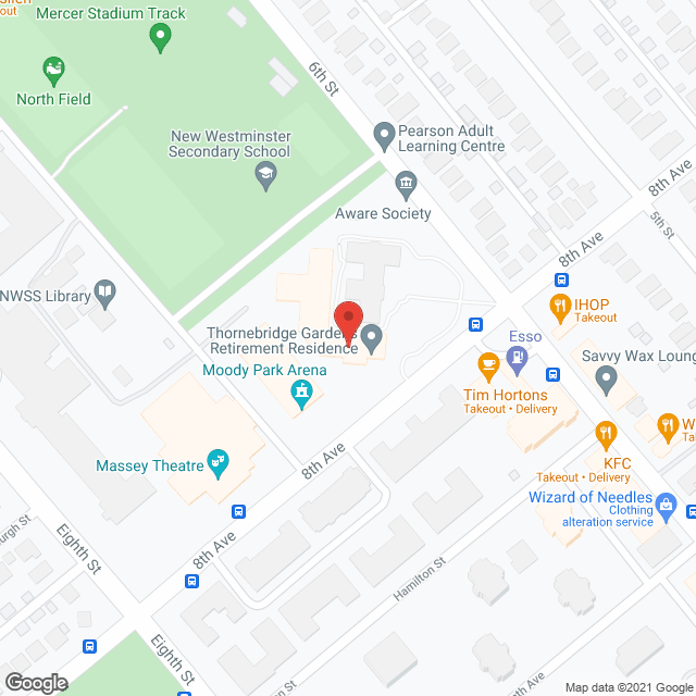 Thornebridge Gardens in google map
