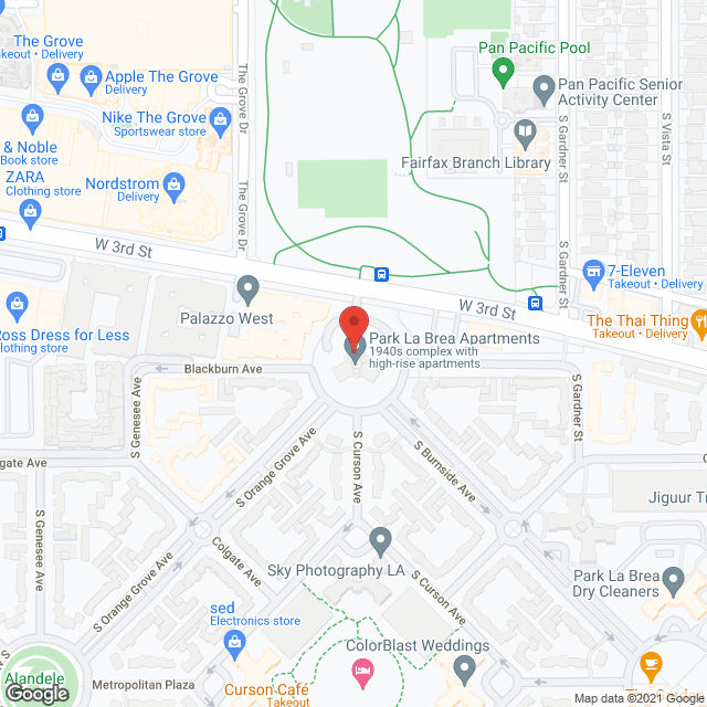 Park La Brea in google map