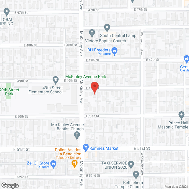 Charlie & Freddie's house of care in google map
