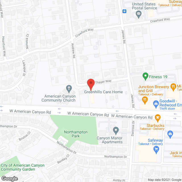 Greenhills Care Home in google map