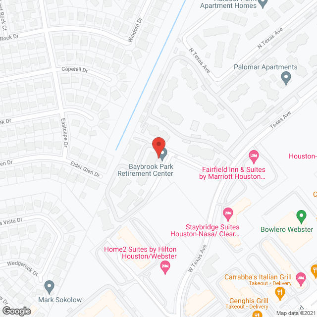 Baybrook Park Apartments in google map