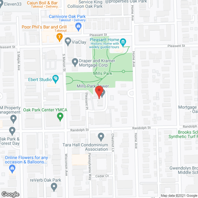 Mills Park Tower in google map
