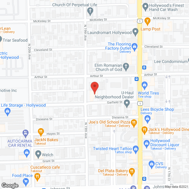 Sunny Days Assisted Living in google map