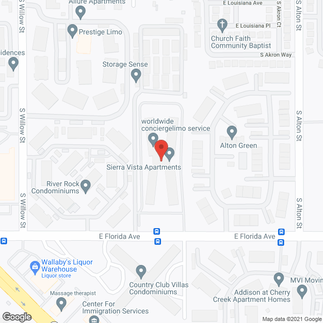 Sierra Vista Apartments in google map