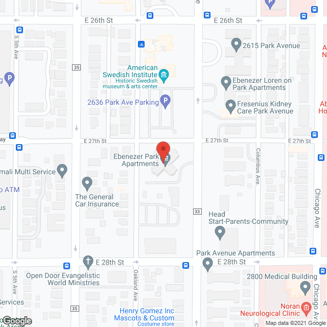 Ebenezer Park Apartments in google map