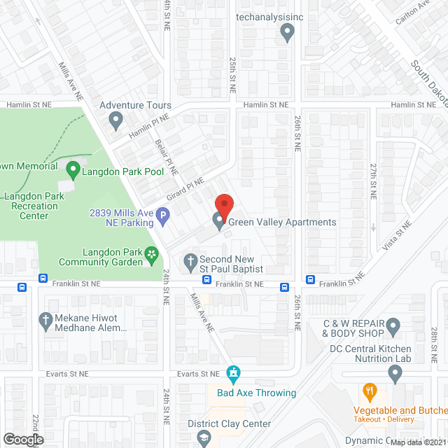 Green Valley Apartments in google map