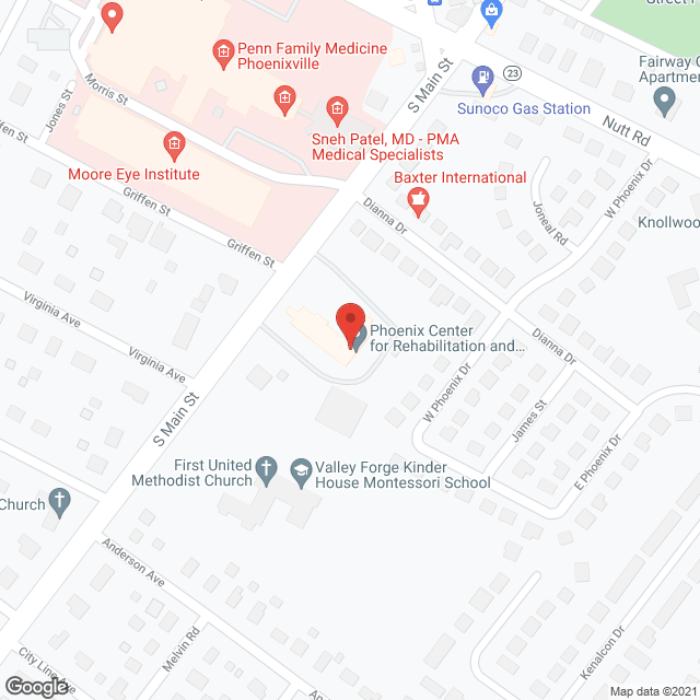 Phoenix Center in google map