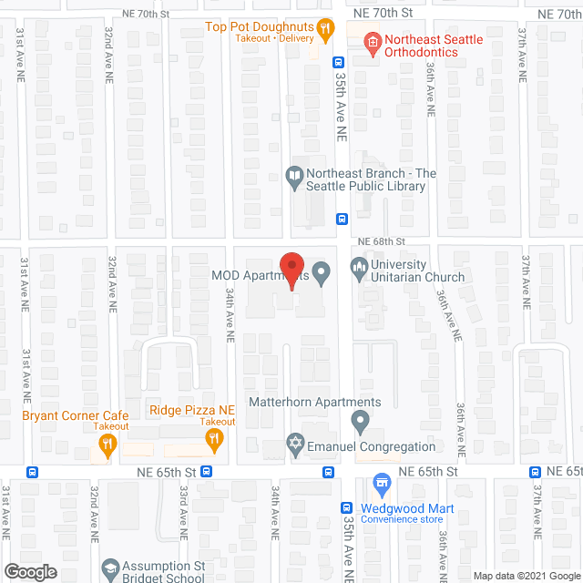MOD Apartments in google map