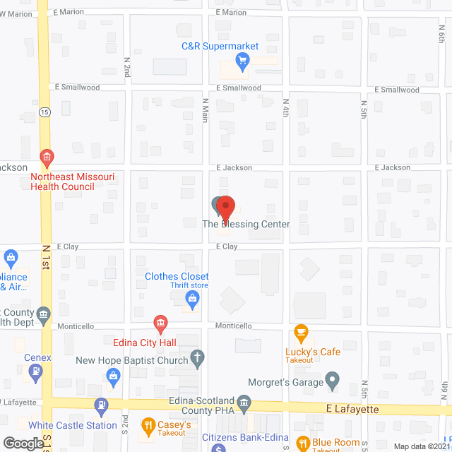 The Blessing Center in google map