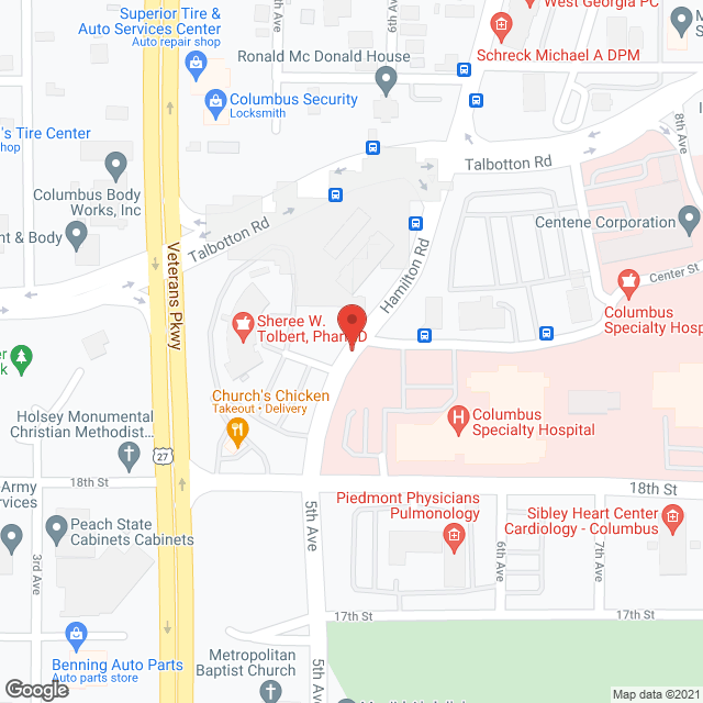 Hamilton House Nursing Ctr in google map
