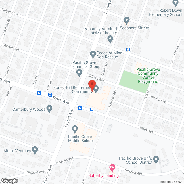 Pacific Grove Senior Living in google map