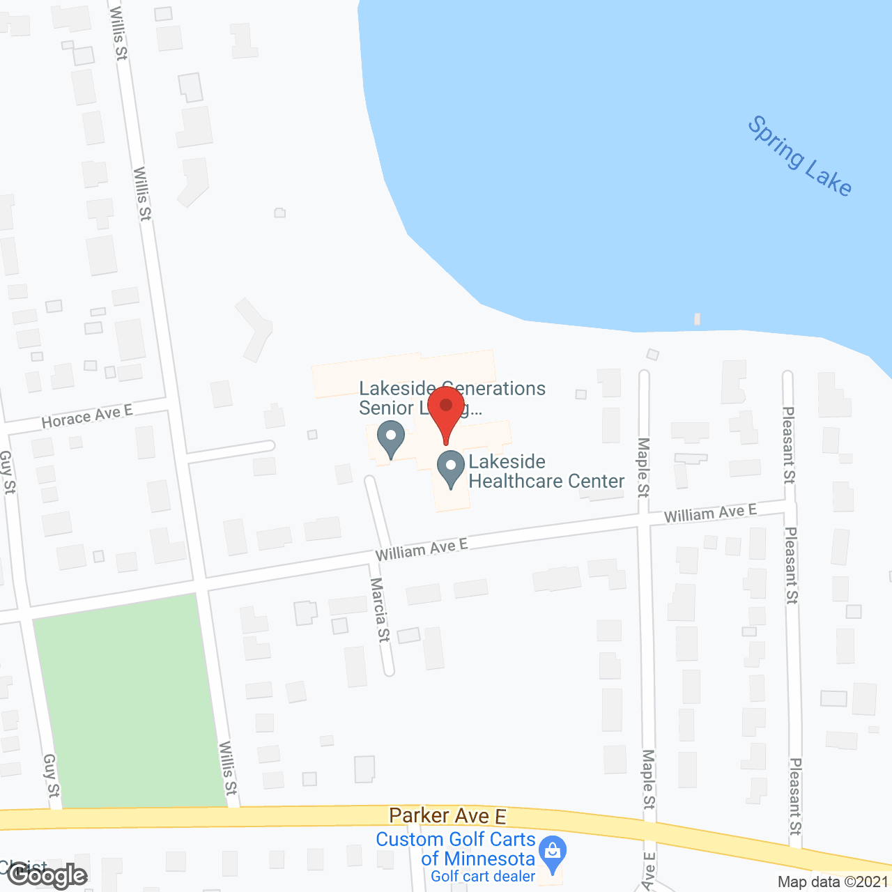 Lakeside Generations Health Care Center in google map