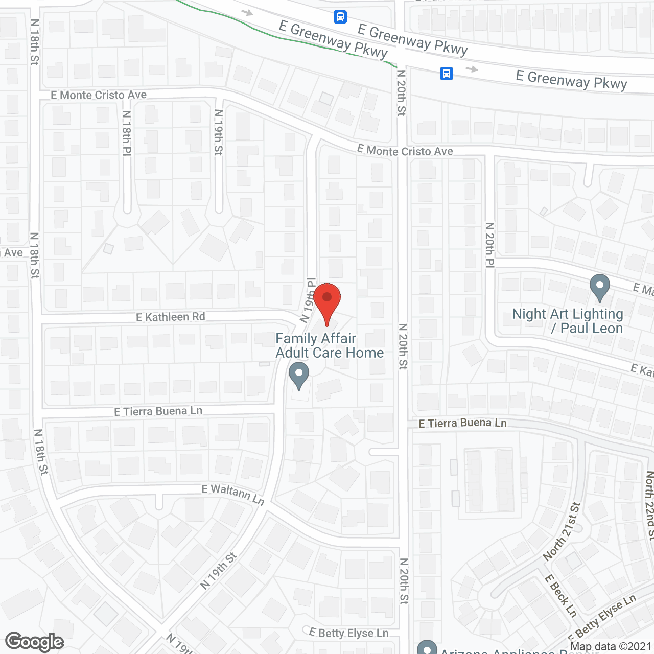Valencia at 19th 2 in google map