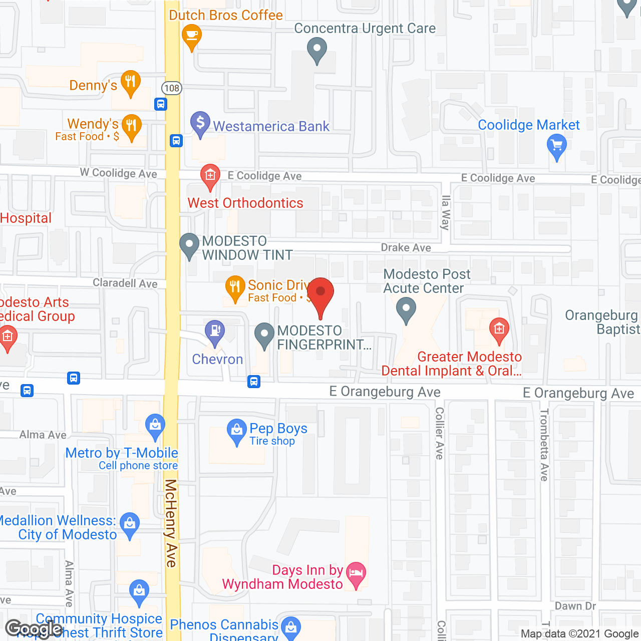 Sisters Assisted Living in google map