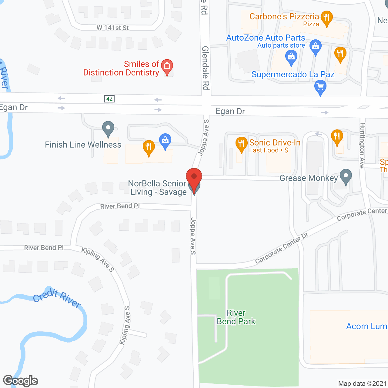 NorBella Savage in google map