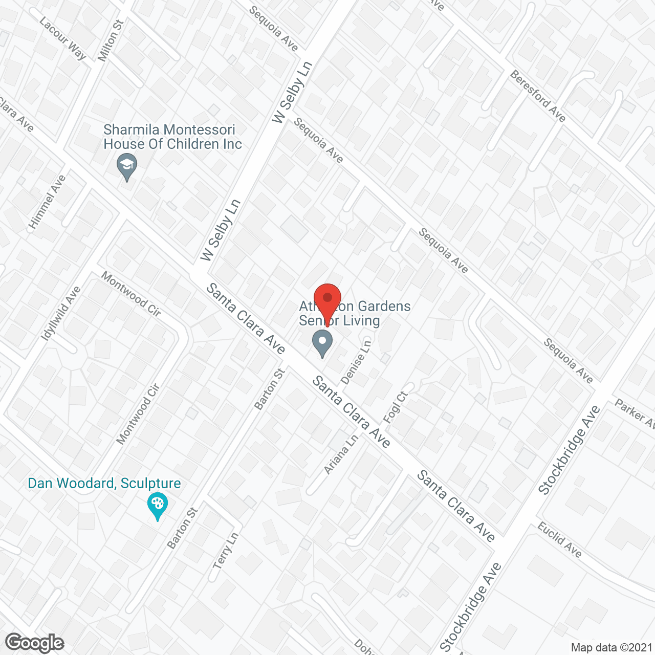 Atherton Gardens in google map