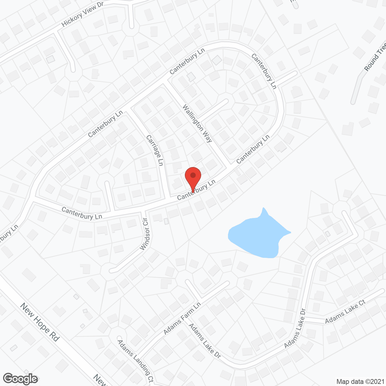 Redland Creek in google map