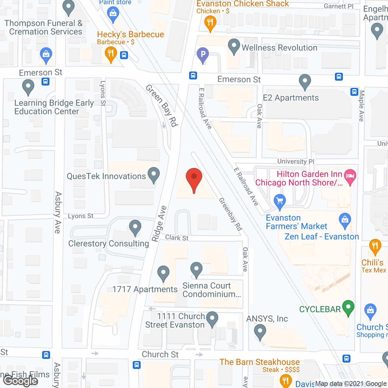 Trulee Evanston in google map