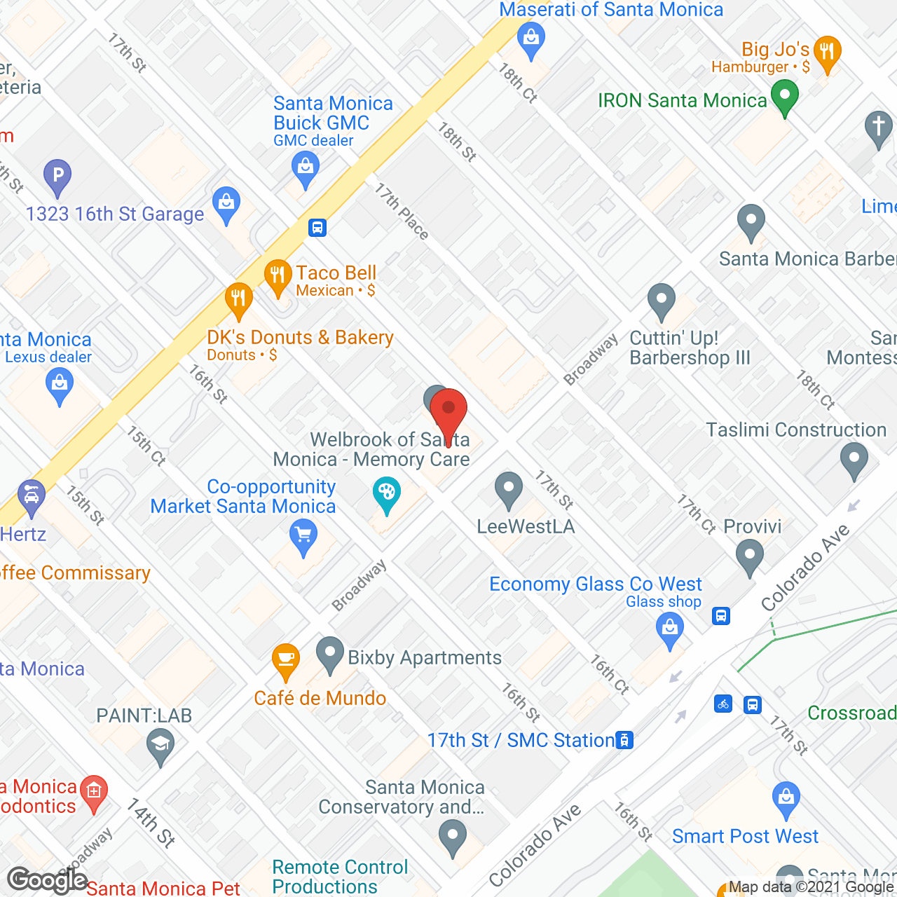 Welbrook Santa Monica in google map