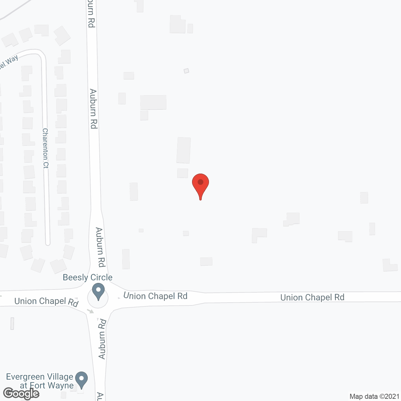 Evergreen Village of Fort Wayne in google map