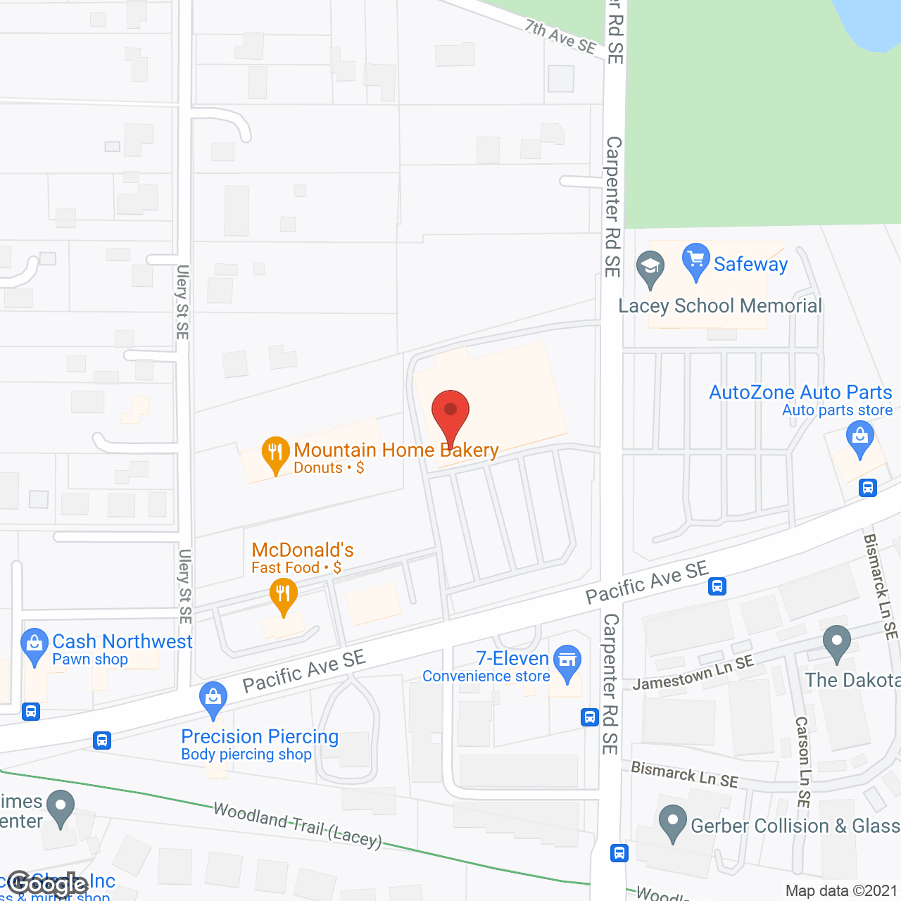 Reserve at Lacey in google map