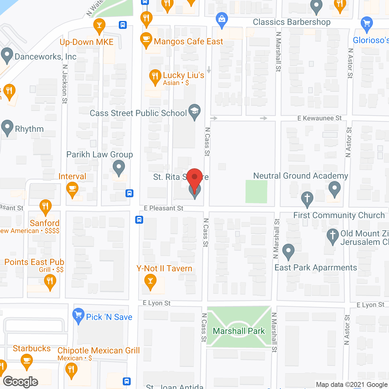 St. Rita Square in google map