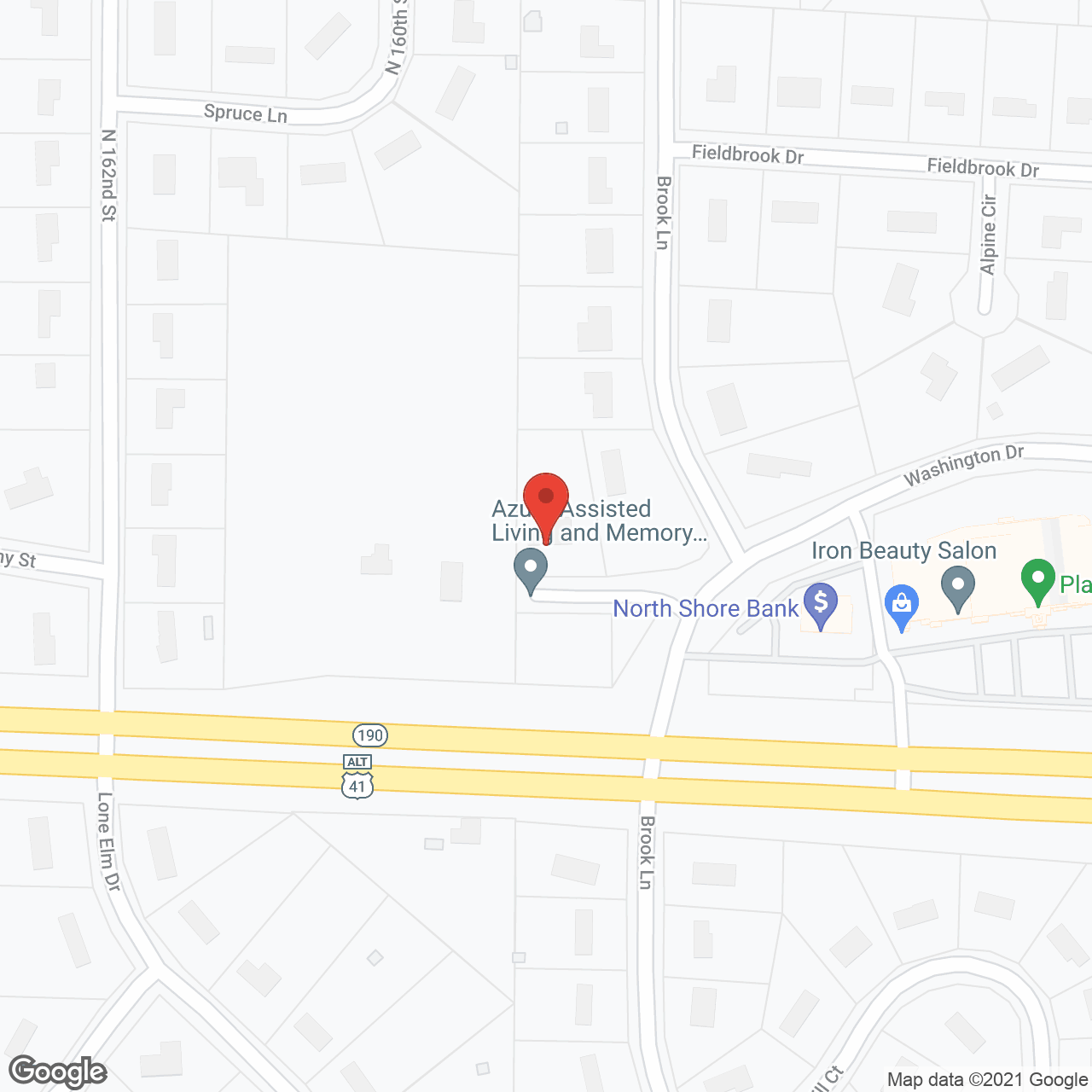 Azura Assisted Living and Memory Care of Brookfield in google map