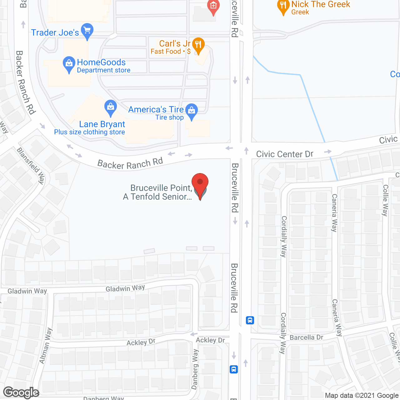 Bruceville Point Senior Living in google map