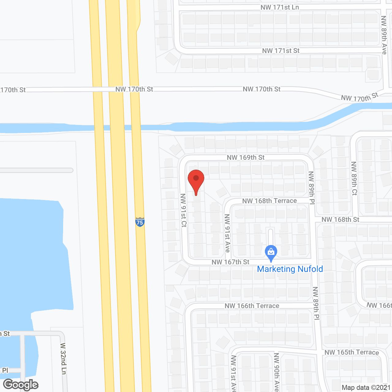 Miami Lakes Retirement Home in google map