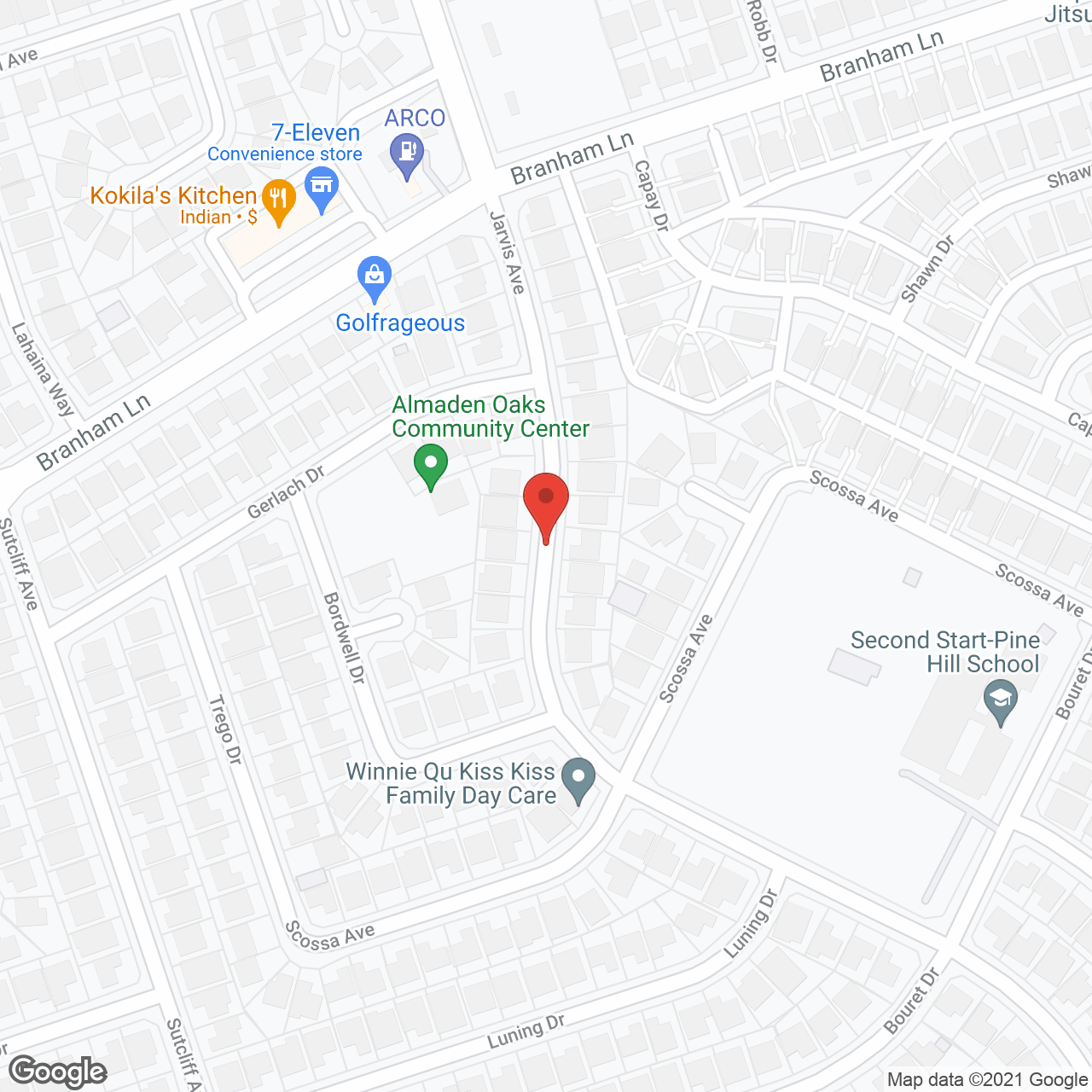 Atria Almaden in google map